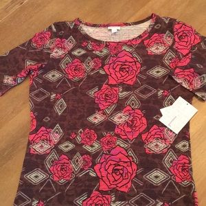 NWT LuLaRoe Pink Rose Gigi Large
